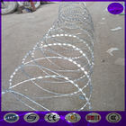 700mm , 3 clips 10 meter /roll Hot Dipped cross concertina  Galvanized Razor barbed wire