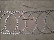 Concertina Razor Barbed Wire 450mm Coil Diameter flat wrap for fence top