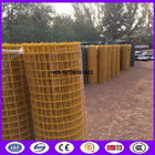 Yellow color PVC coating Holland wire mesh fence 30mmx30 mm Hole opening ​ in 1.2 meter height